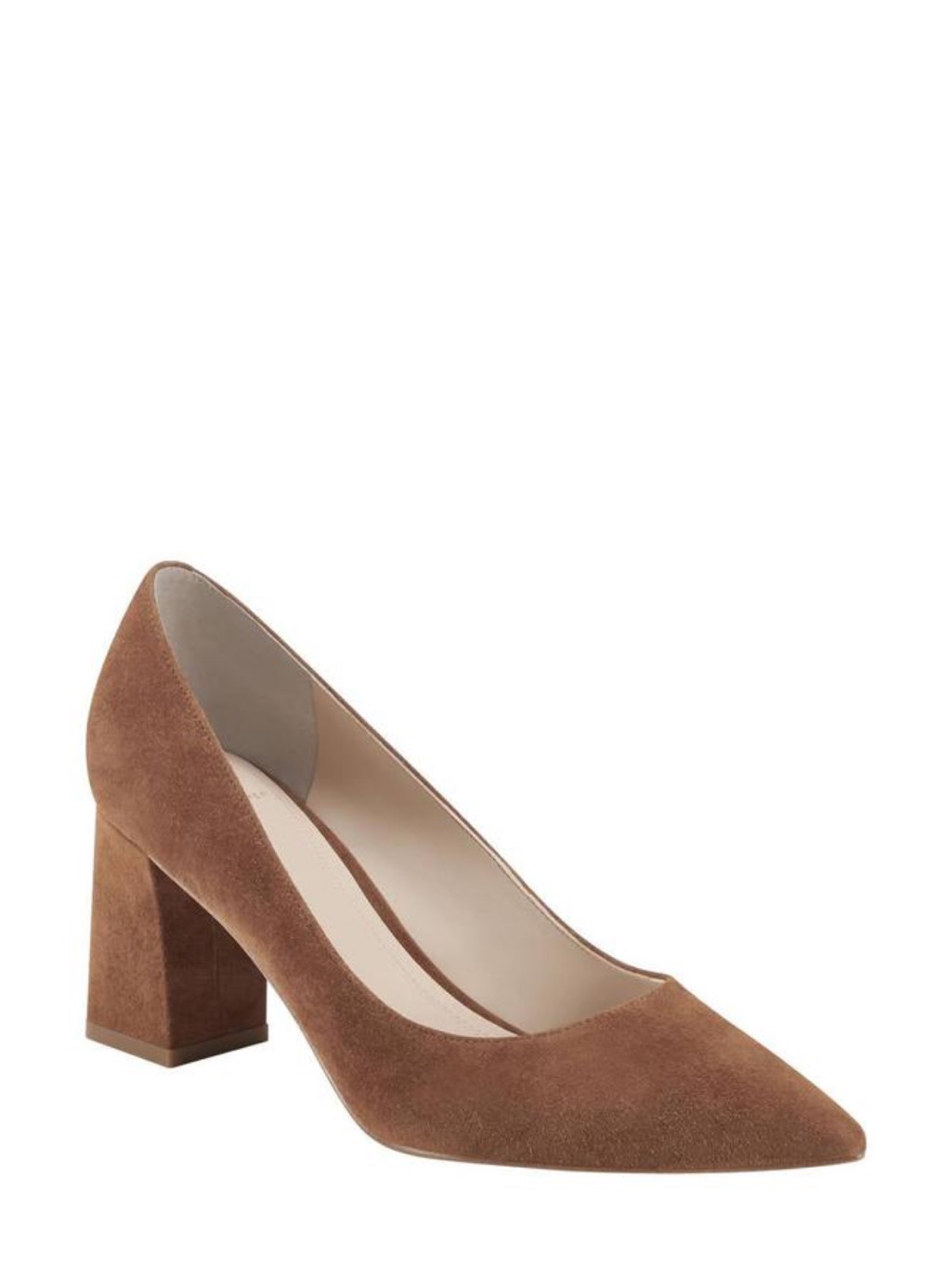 Marc Fisher Zala Pump Medium Natural Suede - Size 9.5